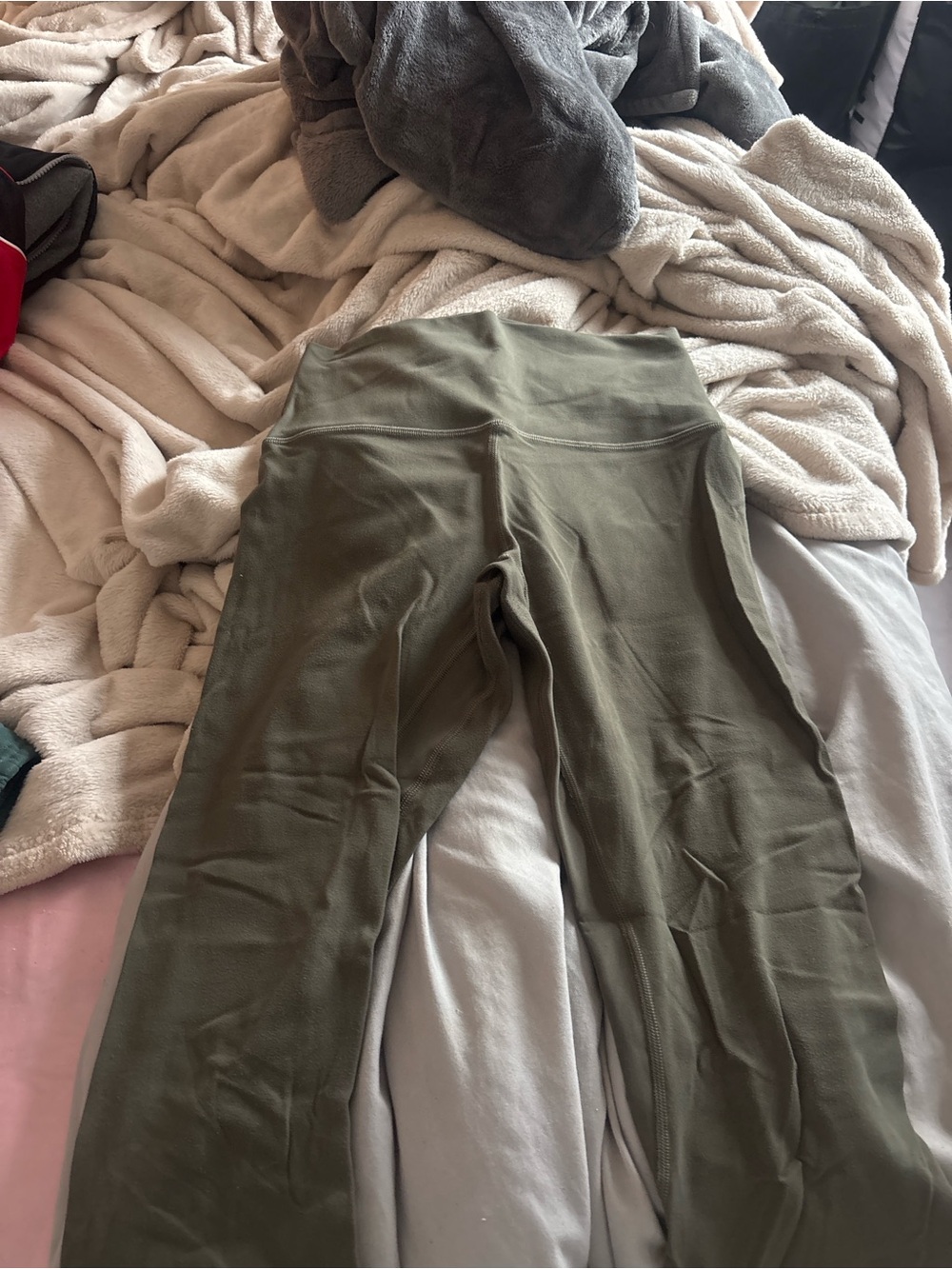 Lululemon Olive Green Leggings - Youth Active Bottoms